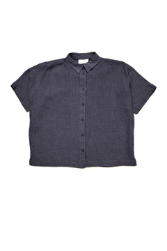Women's Short Sleeve Linen Shirt