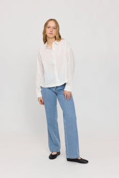 Long Sleeve Linen Button-Up Shirt