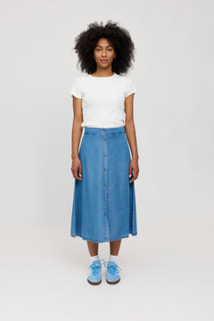 Denim Midi Skirt