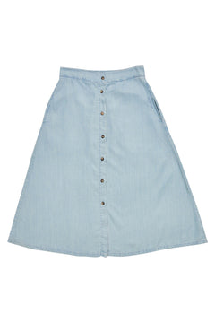 Denim Midi Skirt