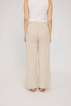 Jersey Knit Wide Leg Pants