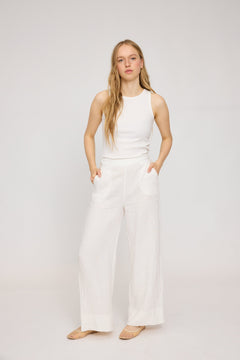 Wide Leg Linen Pants