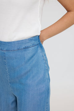 Wide Leg Denim Pants