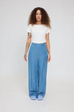 Wide Leg Denim Pants