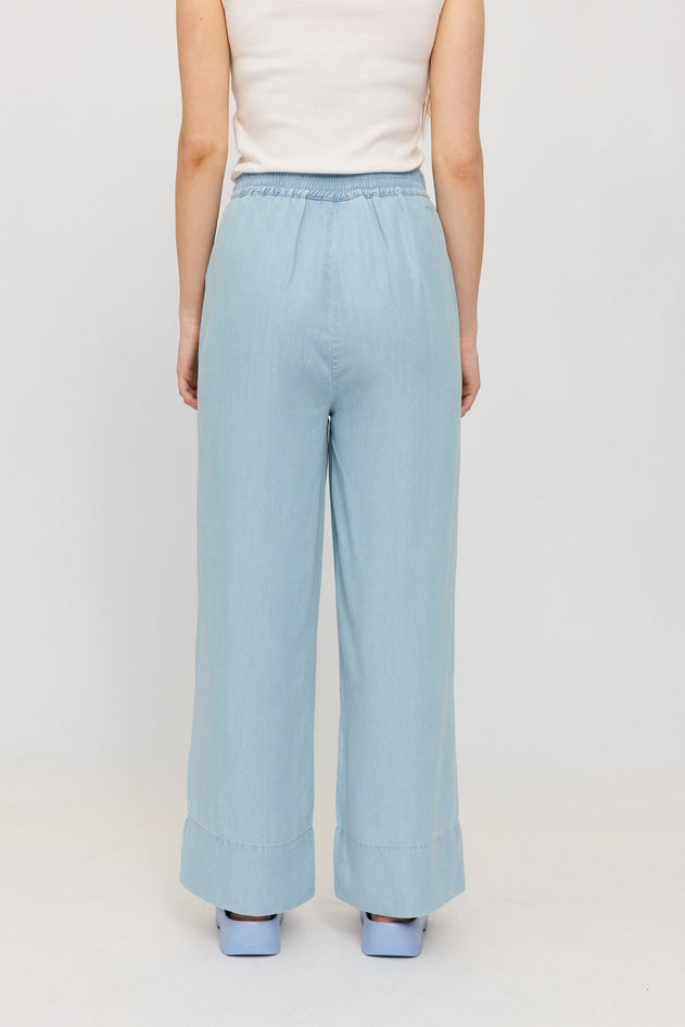 Wide Leg Denim Pants