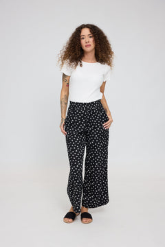 Printed Wide Leg Pants