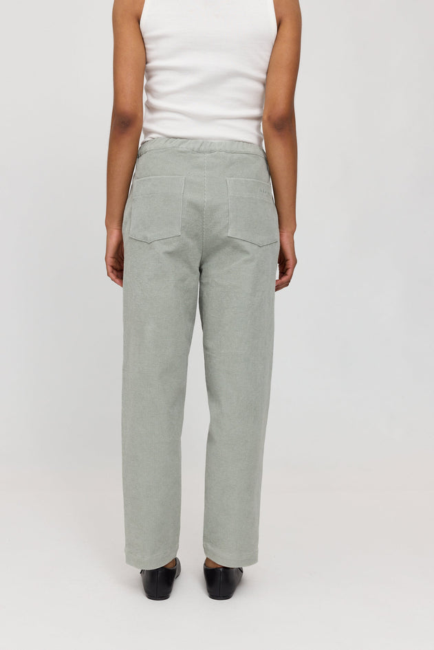 Barrel Leg Corduroy Pants