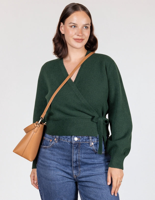 Bobbi Midi Bucket tas Cognac, Vegan Uppeal™