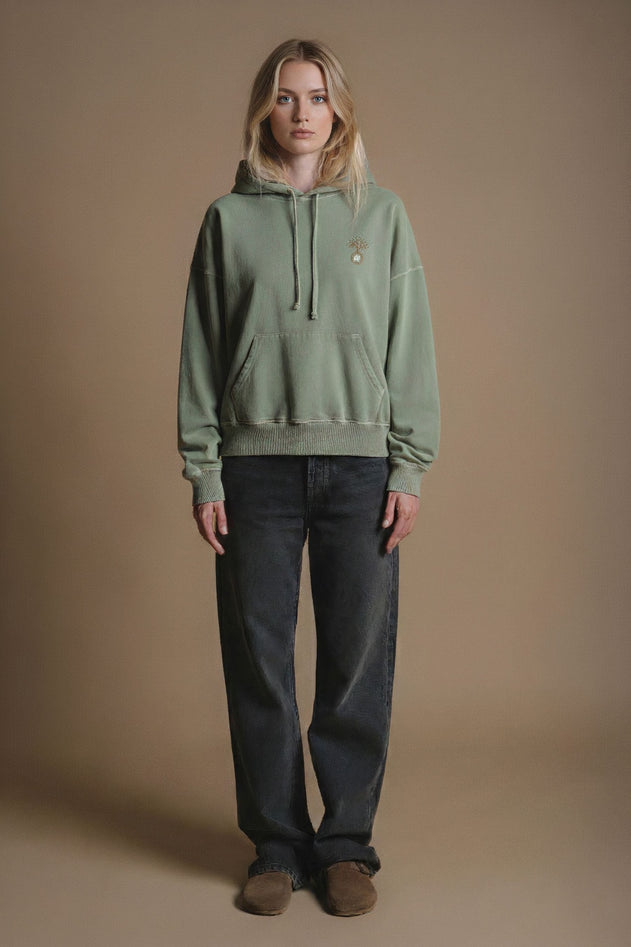 Cepaes Hoodie Silver Green