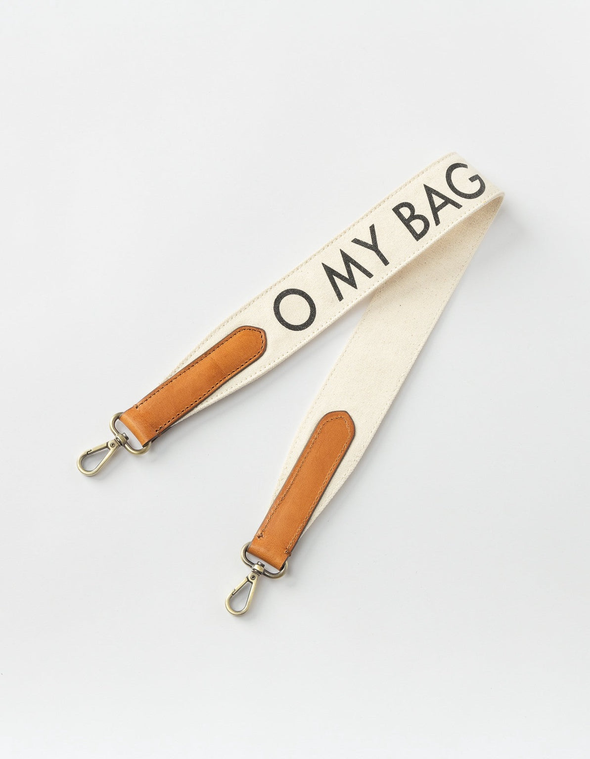 Shoulder Canvas Logo Tasriem Wit & Cognac