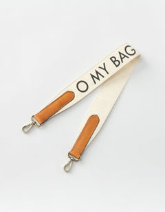 Shoulder Canvas Logo Tasriem Wit & Cognac