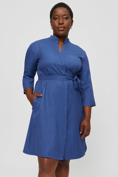 Lidia Shirt Dress Blue