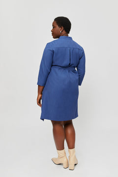 Lidia Shirt Dress Blue