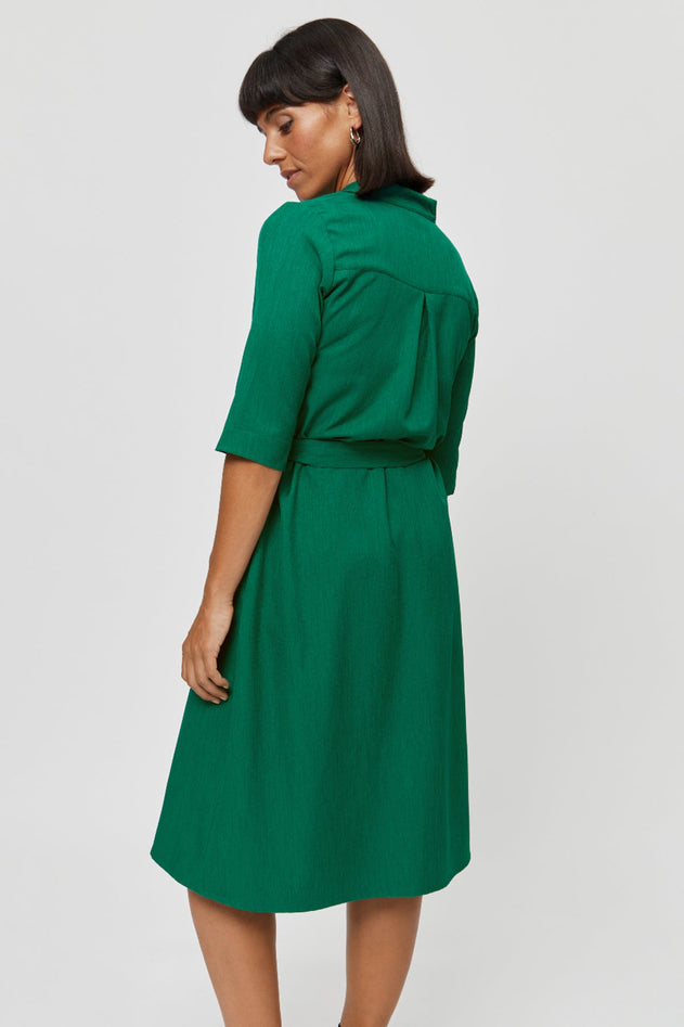 Lidia Shirt Dress Green