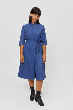 Lidia Shirt Dress Blue