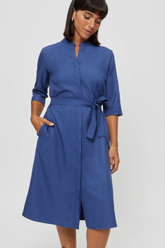 Lidia Shirt Dress Blue