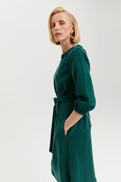 Celine Dress Dark Green