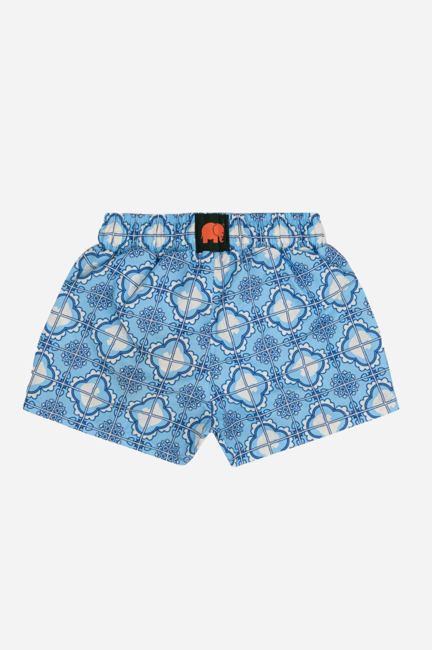 Kids Tiles Zwemshort Light Blue