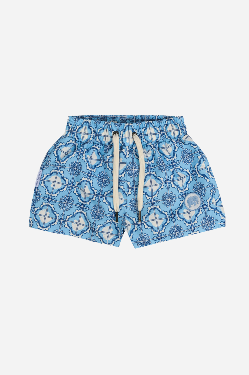 Kids Tiles Zwemshort Light Blue