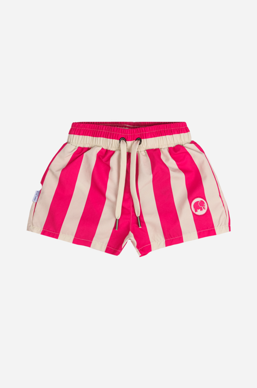 Beach Club Kid's Swim Trunks Fuchsia Pink