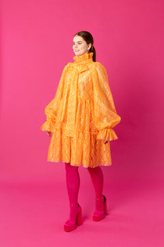 Dishy Dress Lace Orange