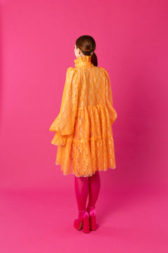 Dishy Dress Lace Orange