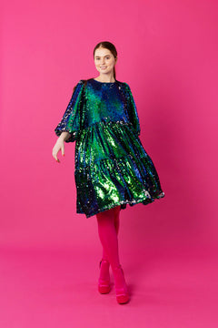 Dishy Dress Sequin Green