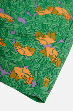Heren Trippyplant Zwemshort Mystic Mint