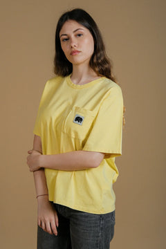 Women's Pigment T-Shirt Phoenix Date Yellow