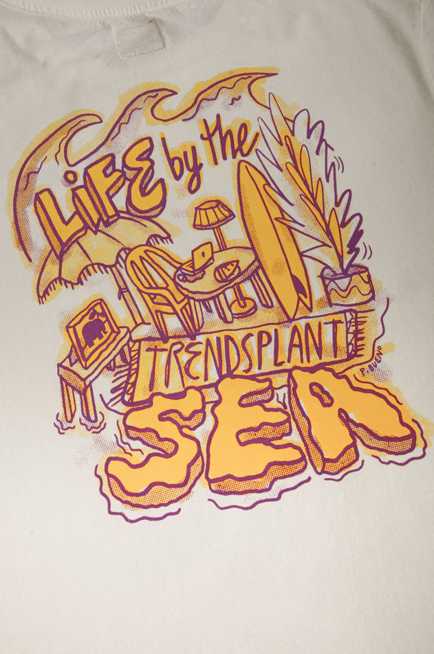 Men's Life by the Sea VII by P.Bueno Pigment T-Shirt Foam White