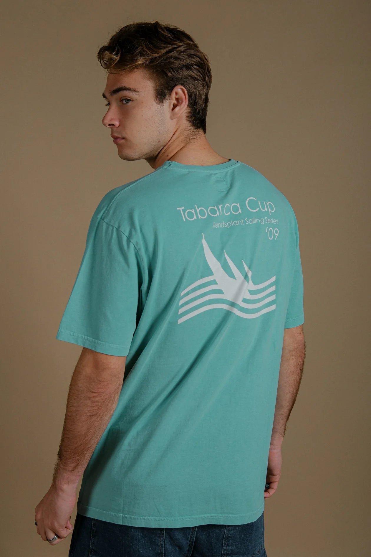 Men's The Cup Pigment T-Shirt Medium Turquoise