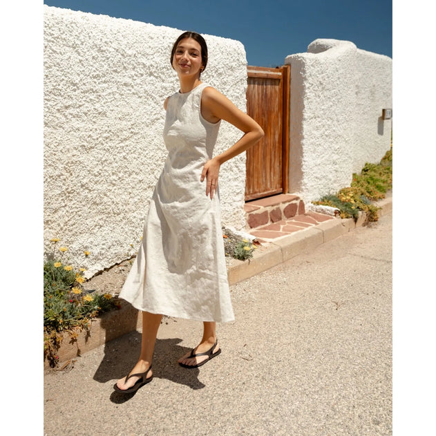 Isola Embroidered Dress Off-White