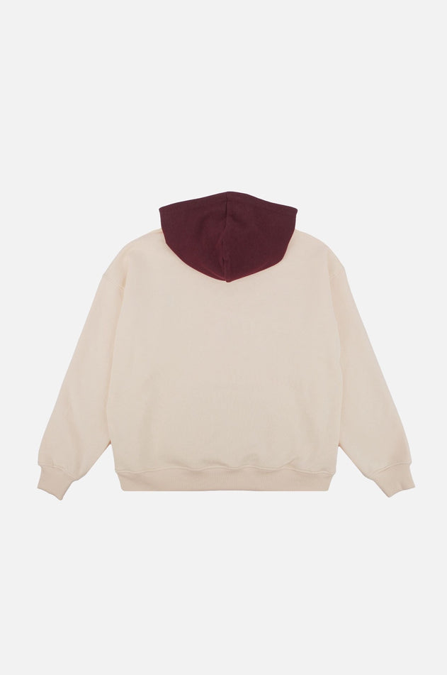 Color Block Hoodie Pale Glow Yellow