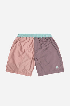 Color Block Zwemshort Mauve Purple