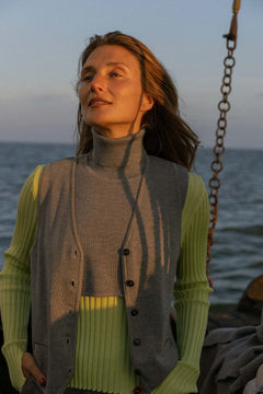 Brera Merino Long-Sleeve Top Limone