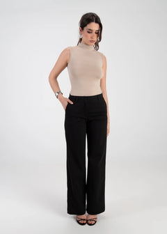 Aliyah Tailored Chino Trousers Black