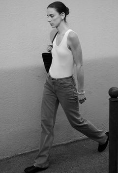 Carry Mid Straight Jeans Faded Grey