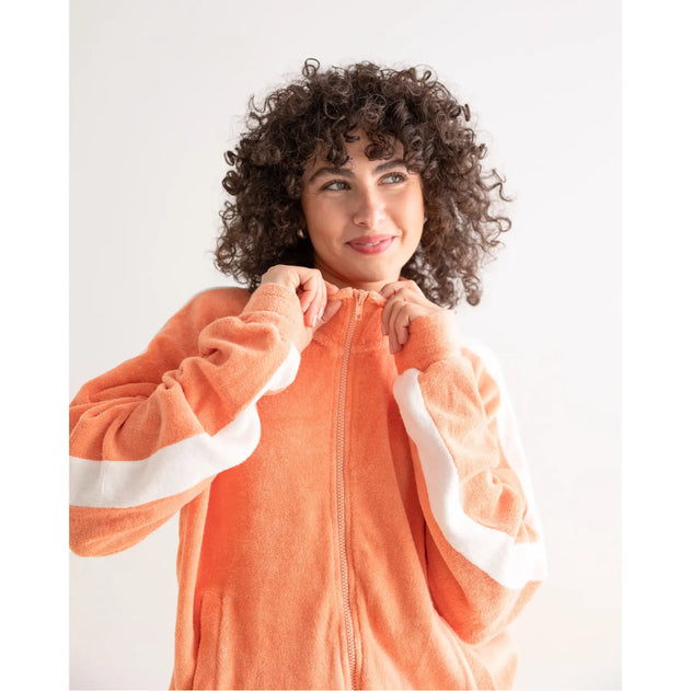 Ohne X Clotsy Unisex Track Jas Apricot