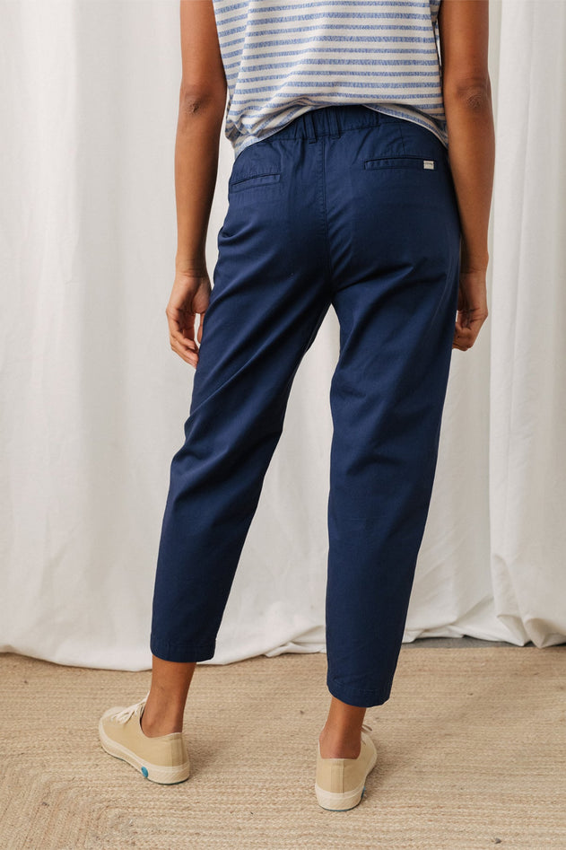 Olkhon Trousers Washed Navy Blue