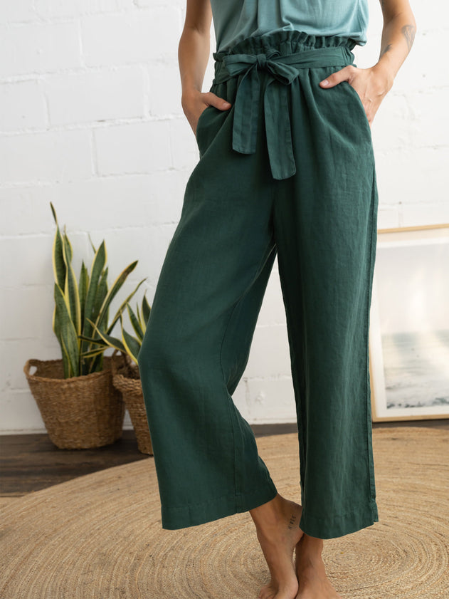 Anchietta Trousers Smoke Pine Green