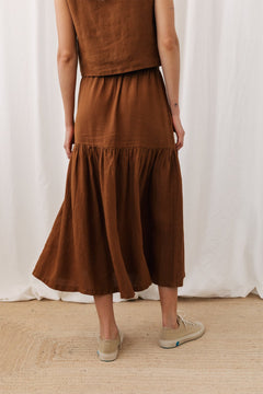 Lehman Skirt Umber Brown