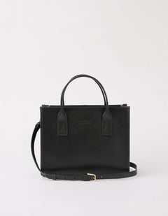 Jackie Midi Bag Leather Strap Classic Leather Black