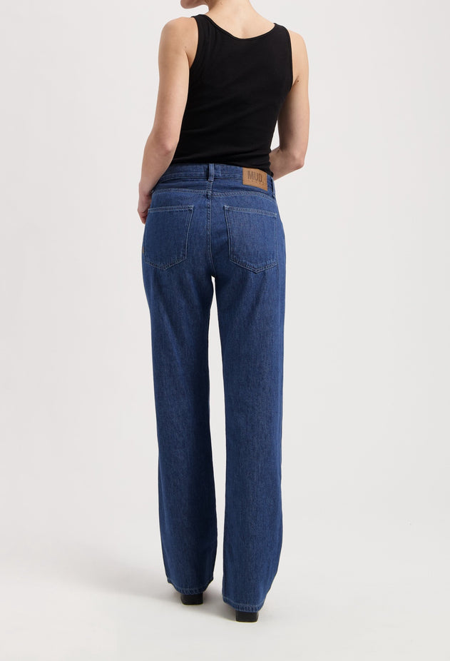 Jamie Mid Loose Flow Jeans Stone Indigo