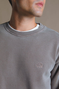 Essential Pigment Heavyweight Sweater Stone Gray