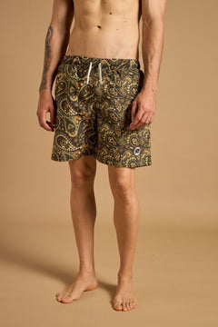 Forest Paisley Zwemshort Groen