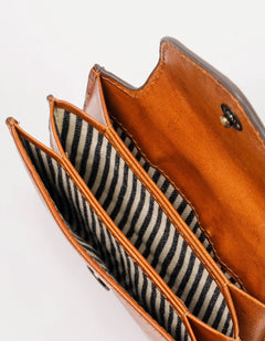 Harmonica Portemonnee Cognac
