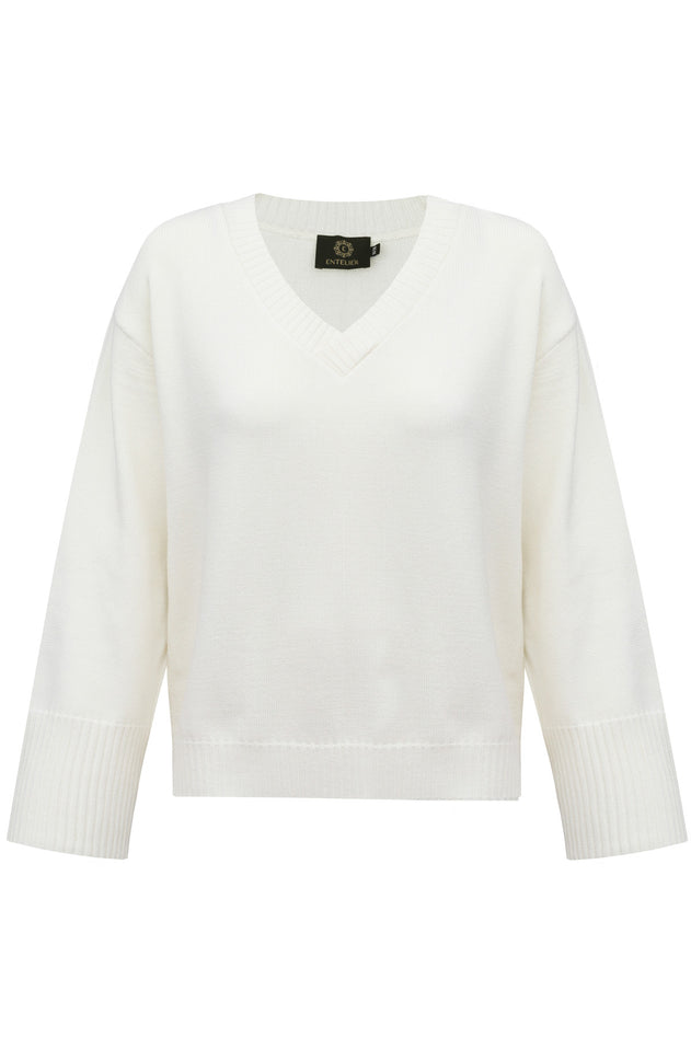 Amelié Knitted Sweater Ecru