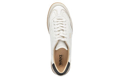 White sneaker with 'Wavy' branding on a white background