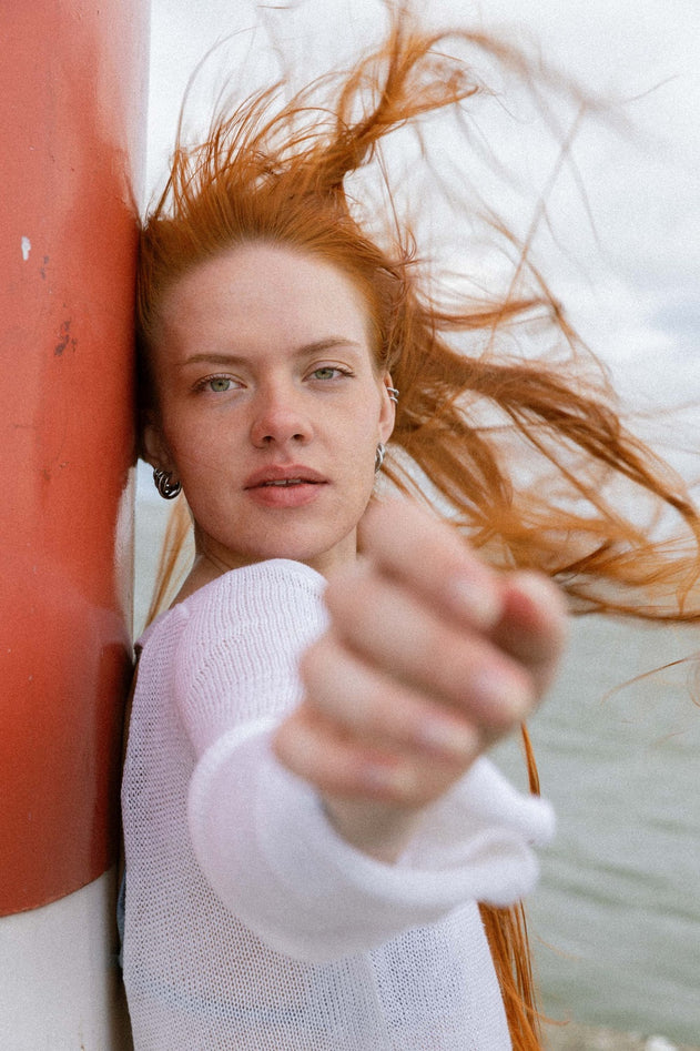 Mare Linen Long Dress White