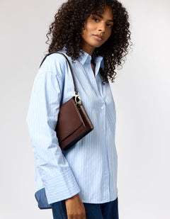 Audrey Mini Tas Chocoladebruin